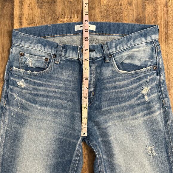 Moussy Vintage Women’s Ridgewood Distressed Skinny Japanese Denim Jeans Size 28 - Picture 7 of 12